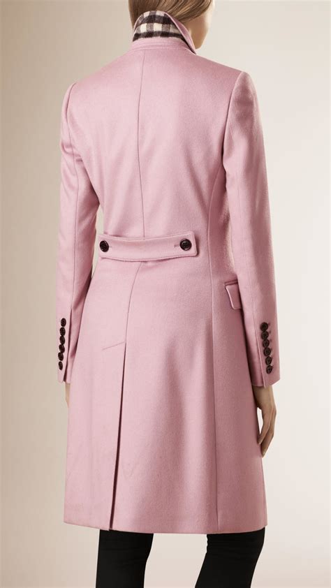 burberry cashmere coat pink|burberry wool cashmere coat women's.